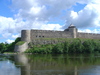 Ivangorod fortress 1: The Russian Ivangorod fortress, on the border of the city of Narva (Estonia). It was build in 1492 bij Ivan III. On the other side of the river is the Estonian Hermann Castle (see other pics)