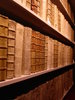 books in a shelf 2: famous libary in wolfenbuettel, germany, with the most expensive book of the world (9 million euros)