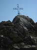 cross on a rock: No description