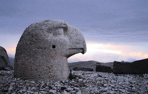 Lost Heads: Heads of statues on Mount Nemrut, Commagene burial site in Turkey