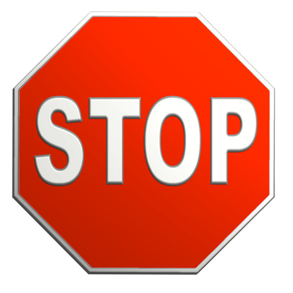 stop: road sign