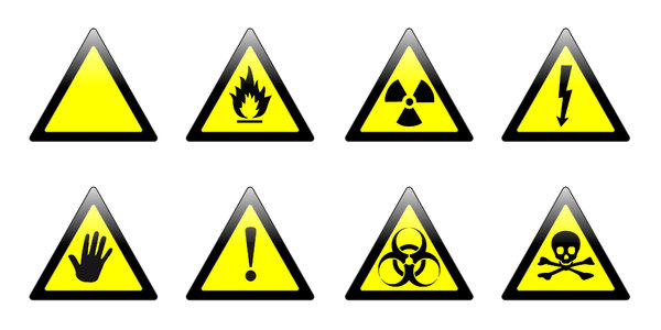 Warning signs: Warning signs in few version