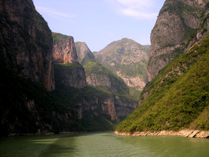 Lesser Three Gorges: View on the Lesser Three Gorges of the Daning river (a tributory to the Yangtze) in China.A