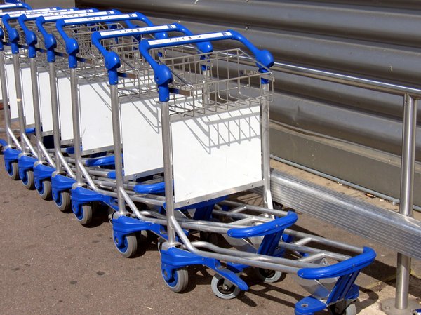 baggage trolleys