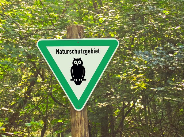 nature protection area: nature protection area sign