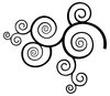 Swirls: Black and White Twirl Graphic.Please visit my stockxpert gallery:http://www.stockxpert.com ..