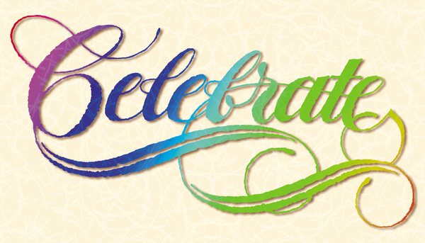 Celebrate!: Hand lettering colorized.Please visit my stockxpert gallery:http://www.stockxpert.com ..
