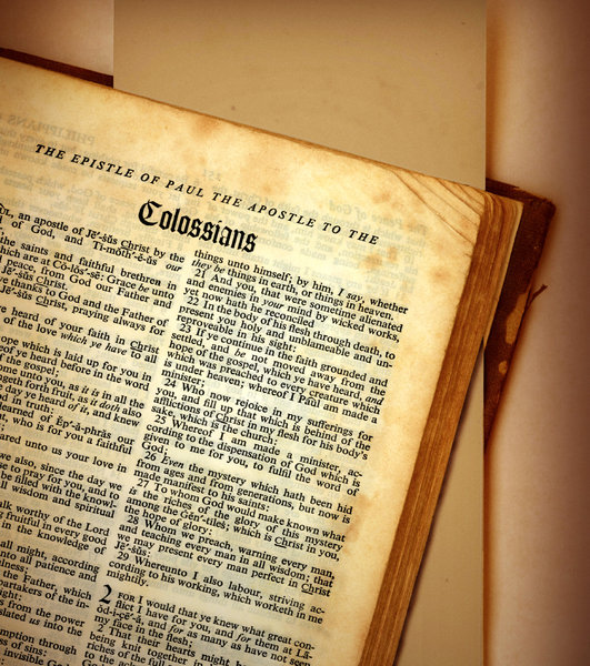 Colossians: The book of Colossiansfrom the Holy Bible.Please support my workby visiting the sites wheremy images can be purchased.Please search for 'Billy Alexander'in single quotes atwww.thinkstockphotos.comI also have some stuff atwww.dreamstime.com/Billyruth03_por
