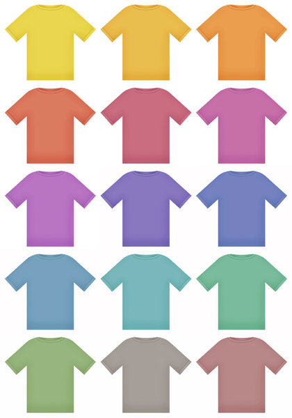 T Shirts: Variations on a T Shirt graphic.Please visit here for Hi Res:http://www.stockxpert.com ..