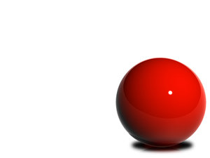 Glossy Ball 1: A set of 5 images made from red glossy balls.