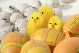 easter eggs and little chicks: Easter decoration (also check my chicks from last year!)