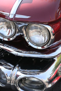 old timers: old classic cars detail