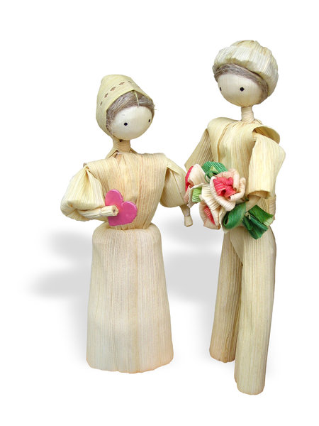 slovak wedding: old slovak toy from dry maize leafs