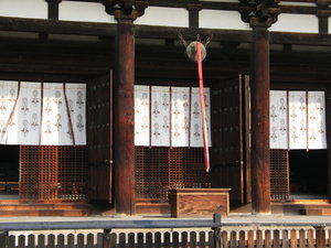 around Nara 5: wooden temple in Nara, old capital of Japan 