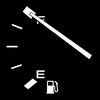 Full Tank: Gasoline fuel gauge with 'Full' reading