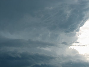 Cloud Formation: A neat shot of some cloud formations in a approaching storm. 
