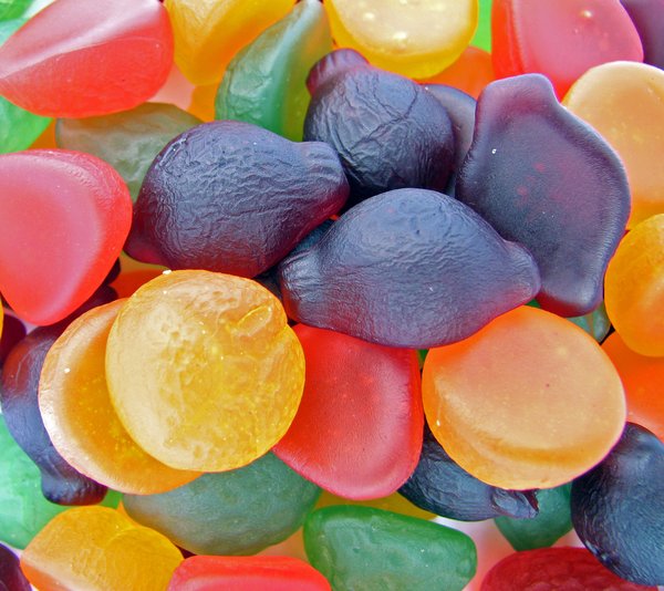 Fruit Gums: Some fruit gum sweets