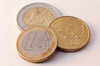 Euro money pieces: A picture of Euro money. This picture can be used for a wide variety of subjects.