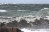 Waves: Stormy waves near a Scottish Highland shore