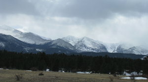 Rocky Mountain National Park 3: Some shots along the outskirts of the town of Estes Park and into Rocky Mountain National Park. March 9, 2008This one I shot from inside the moving car  because my dad didn't like stopping in the middle of the road too much. 