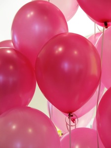pink balloons: pink balloons