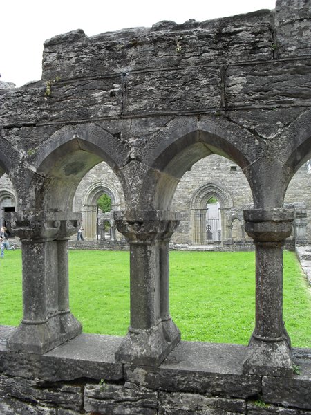 Cong Abbey, Mayo: Beautiful stonework at the runis of Cong Abbey in Co. Mayo, Ireland