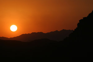 sunset in the desert 3: sunset in the jordan's desert