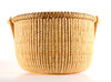 Round Basket: A tightly woven basket using narrow material.