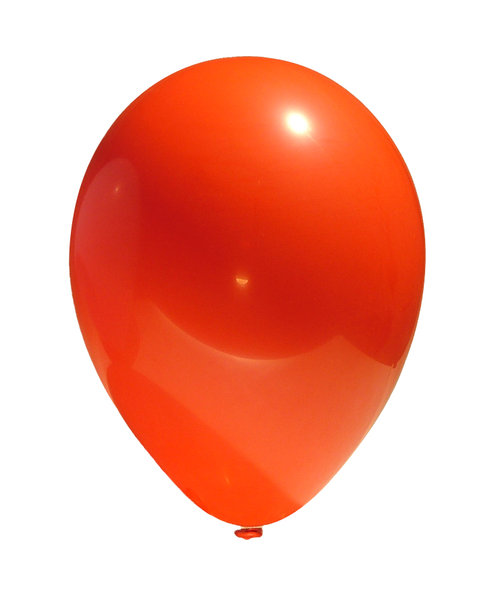 RGB balloon 1: A simple image of a balloon isolated from the background. In three different hues: red, green and blue.