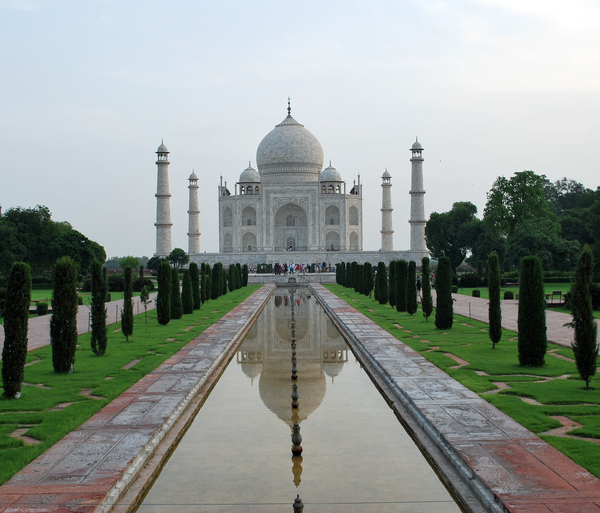 Taj Mahal by Shah Jahan: Taj Mahal was built by Shah Jahan in memory of  his wife. Its a beautifully built white marble structure - a world famous monument.