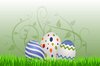 huevos orientales florales 1: 
