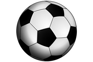 Classic Soccer Ball 1: Classic black and white ball for the football (soccer).