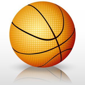 Vector Basketball: Basketball on a white background