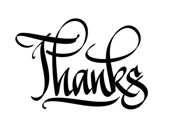 Thanks (calligraphic): Just a calligraphic Thanks I did using my Intuos tablet in Inkscape. I thought it could be useful. A sample of it's further development can be seen on my site at http://www.florin.reel.ro/folio/type.html#thanks and it can be downloaded as a wallpaper from