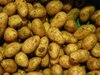 Potatoes: Potatoes in a box in the supermarket