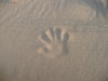 Print: My hand in the sand 