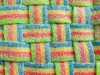 Woven Candys: Belts of candy woven together