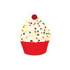 cupcake confetti: a festive illustration of a cupcake with sprinkles and a cherry on top

please leave a link where you use this image
thank you