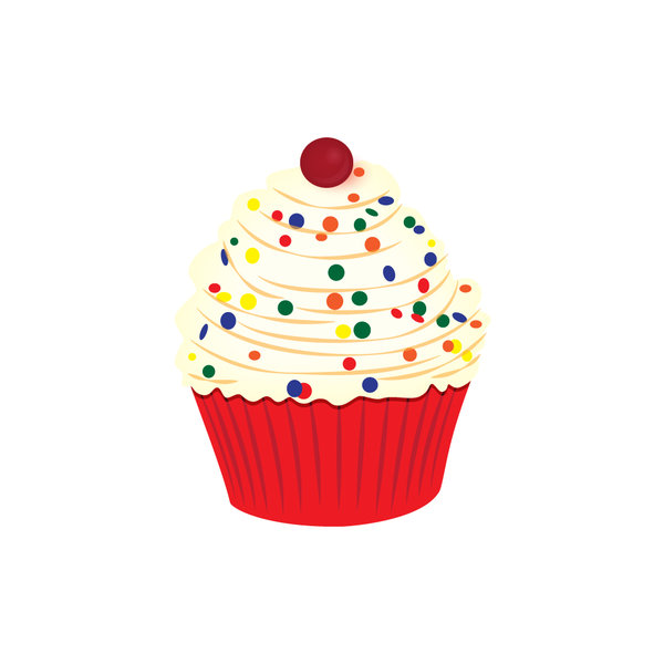 cupcake confetti: a festive illustration of a cupcake with sprinkles and a cherry on top

please leave a link where you use this image
thank you