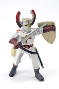 Crusader 1: Plastic model of medieval knight