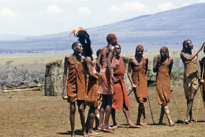 People from Maasai tribe 1: The Maasai are an indigenous African ethnic group of semi-nomadic people located in Kenya and northern Tanzania. Due to their distinctive customs and dress and residence near the many game parks of East Africa, they are among the most well known of Africa
