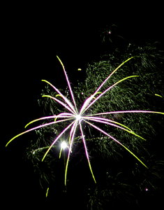 Night sky with fireworks 3: Fireworks