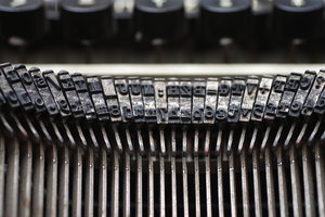 Type from vintage typewriter 3: 