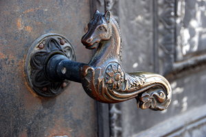 Door handle: Decorated door handle in Quedlinburg, Germany