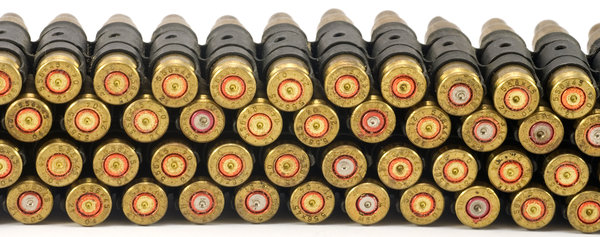 Ammunition belt 1: Used ammunition belt for polish machine-gun