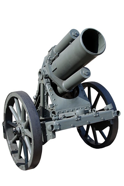 German 250 mmm heavy mortar: German 250 mmm heavy mortar from I World War times