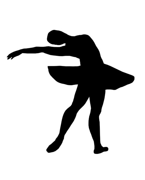 Ballet 3: Silhouette of dancing girl