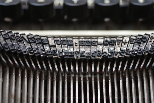 Type from vintage typewriter 3: 