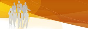 web banner 2: orange web banner with silhouette