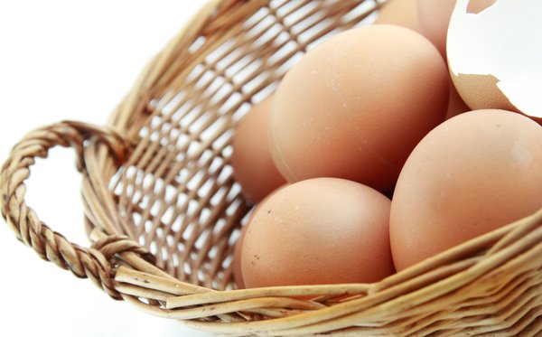 Eier im Korb: 